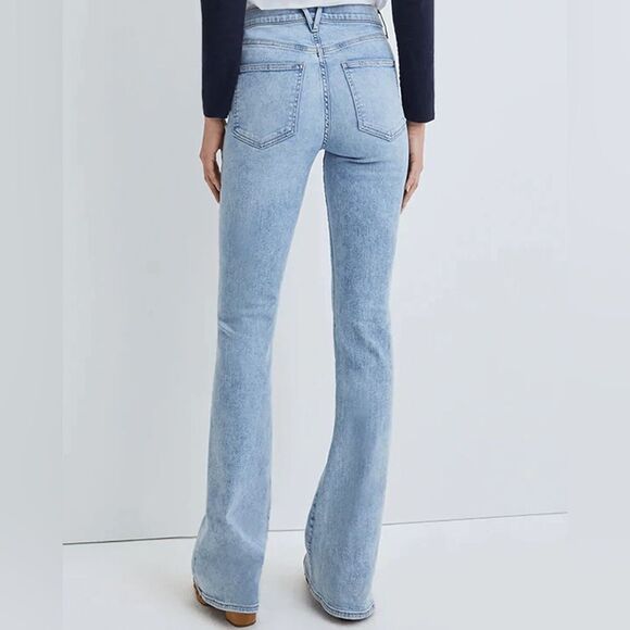 Veronica Beard Florence Flare Patch Pocket Jean in Cape - Picture 5 of 12